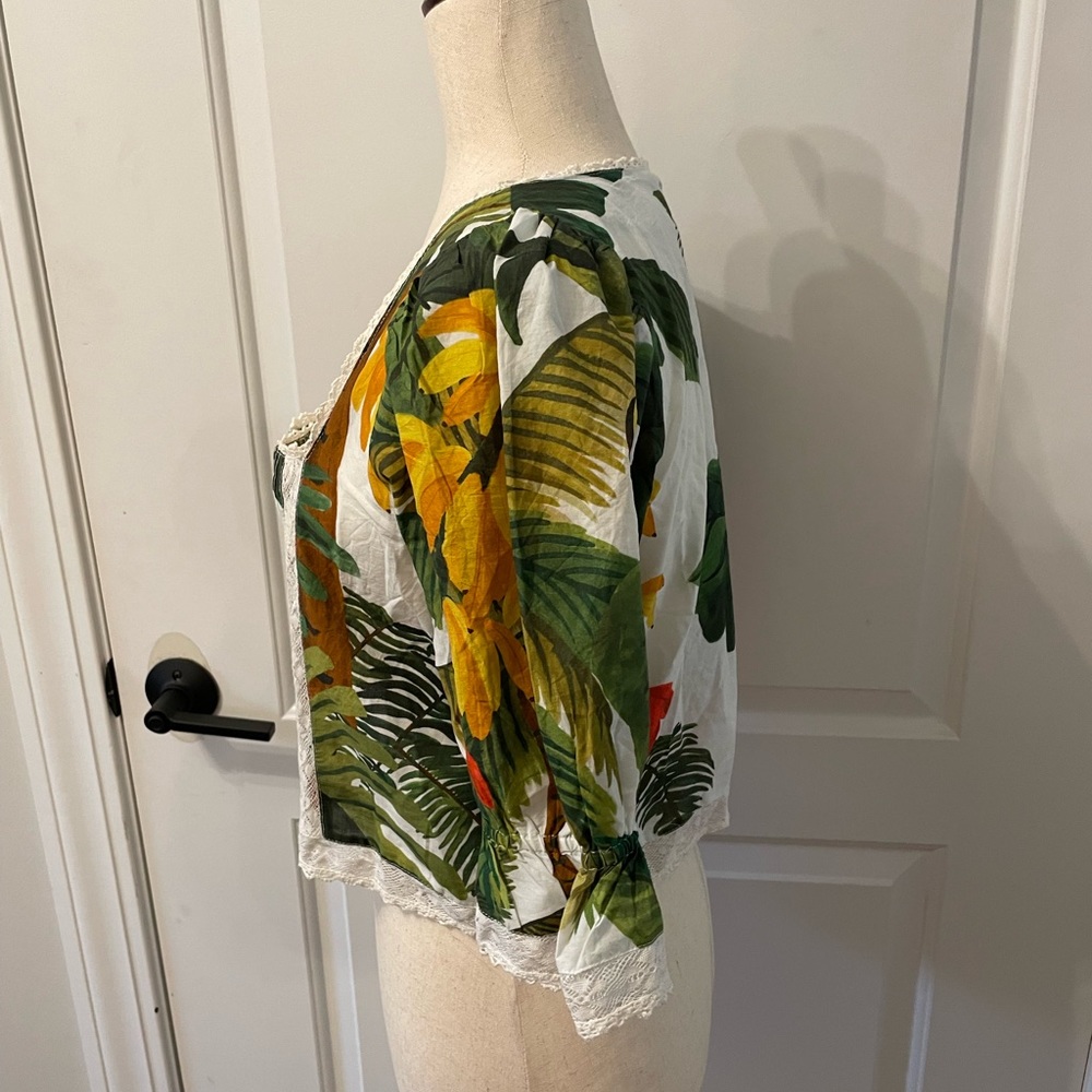 Farm Rio White Cocoa Forest Blouse - Picture 7 of 16